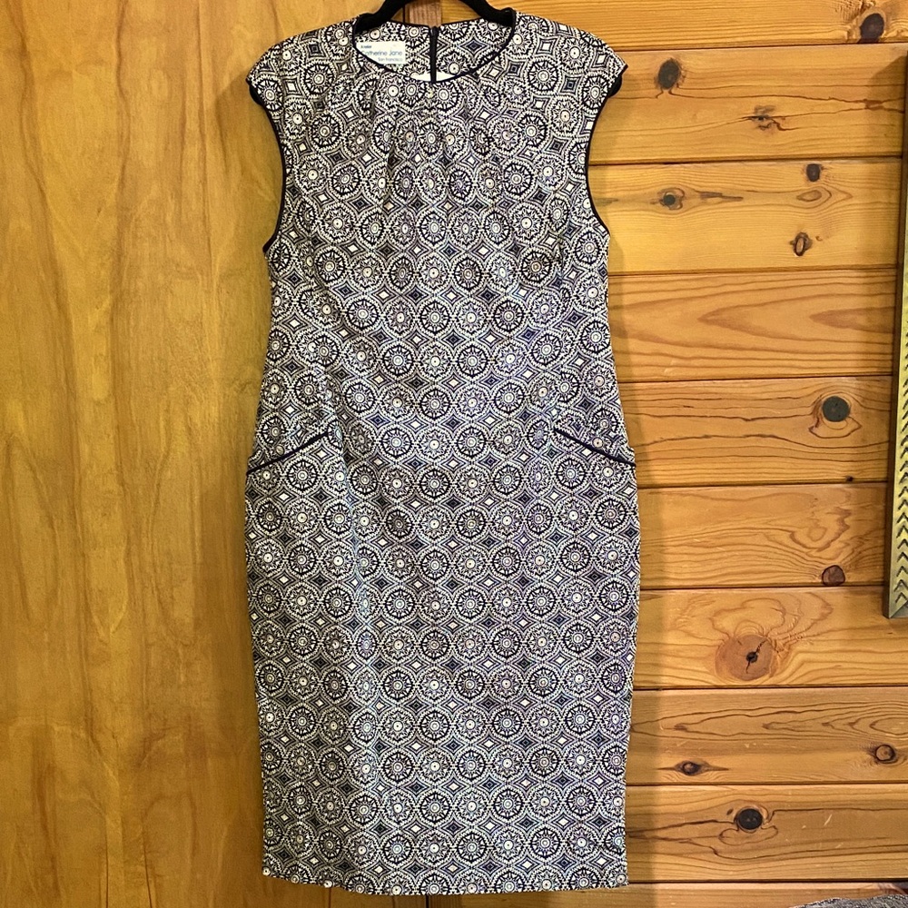 Catherine Jane San Francisco Retro 60’s Cotton Shift Midi Dress